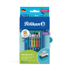 Pelikan Kreativfabrik Basisset groß inkl. 5 griffix® Pinseln und 5 Temperafarben